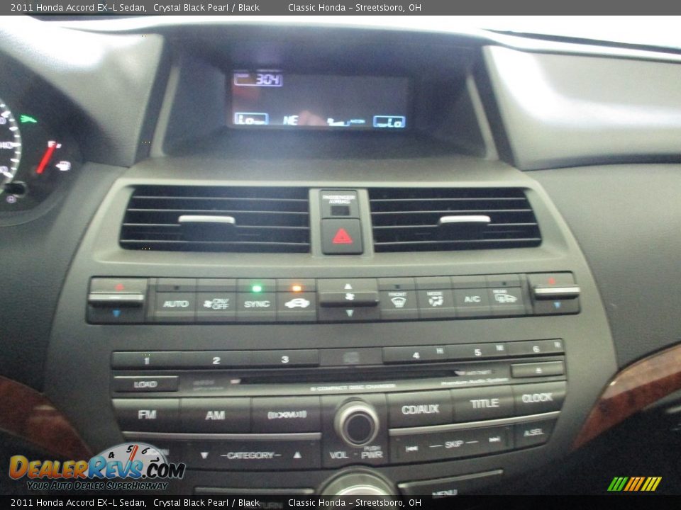 2011 Honda Accord EX-L Sedan Crystal Black Pearl / Black Photo #29