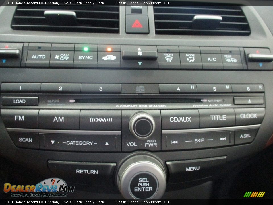 2011 Honda Accord EX-L Sedan Crystal Black Pearl / Black Photo #32