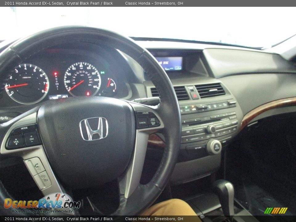 2011 Honda Accord EX-L Sedan Crystal Black Pearl / Black Photo #34