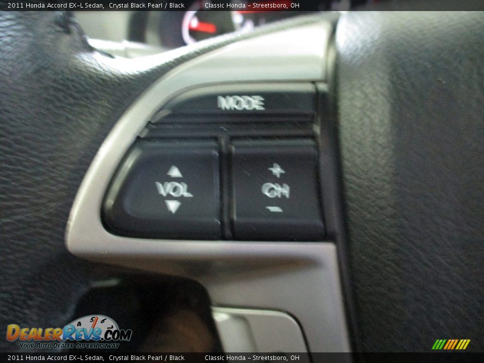 2011 Honda Accord EX-L Sedan Crystal Black Pearl / Black Photo #36