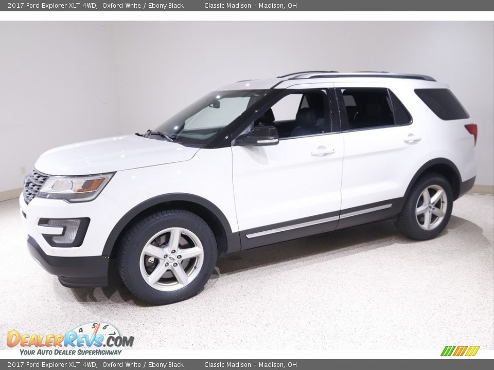 2017 Ford Explorer XLT 4WD Oxford White / Ebony Black Photo #3