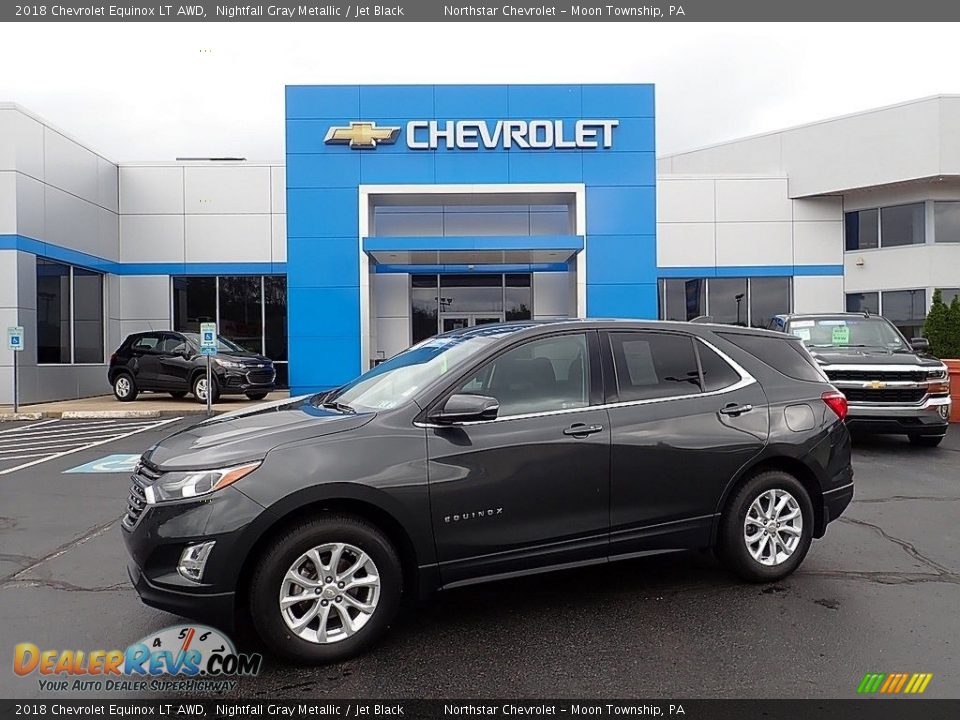 2018 Chevrolet Equinox LT AWD Nightfall Gray Metallic / Jet Black Photo #1