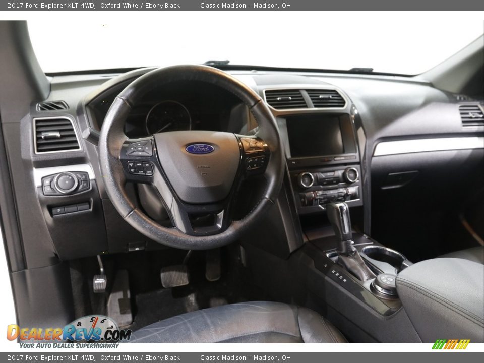 2017 Ford Explorer XLT 4WD Oxford White / Ebony Black Photo #6