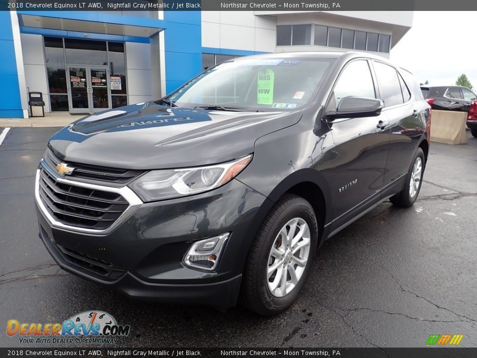 2018 Chevrolet Equinox LT AWD Nightfall Gray Metallic / Jet Black Photo #2