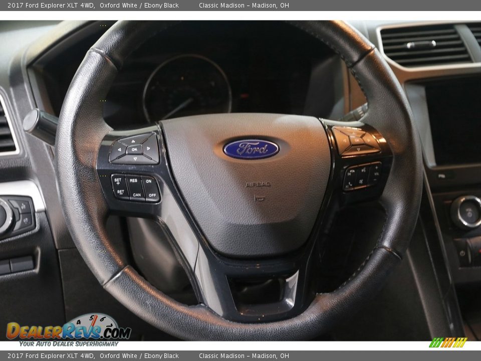 2017 Ford Explorer XLT 4WD Oxford White / Ebony Black Photo #7