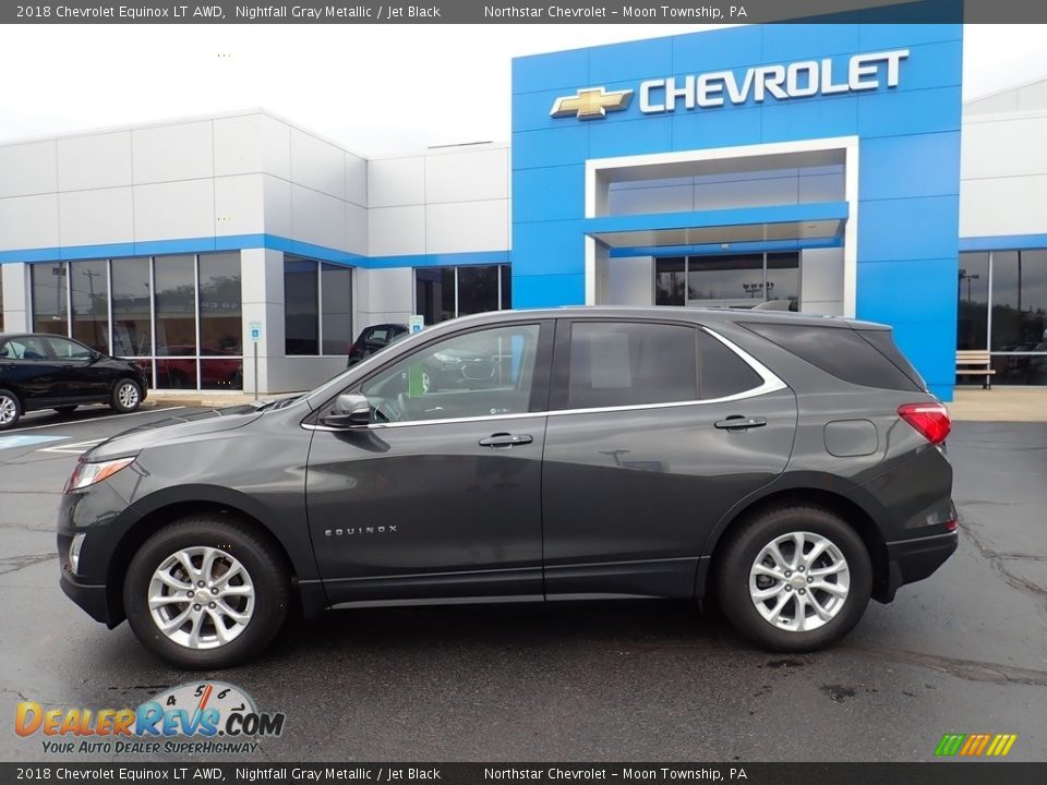 2018 Chevrolet Equinox LT AWD Nightfall Gray Metallic / Jet Black Photo #3