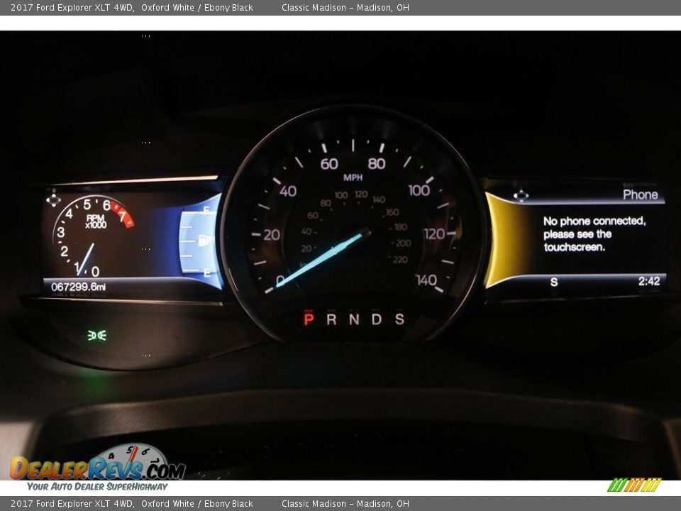 2017 Ford Explorer XLT 4WD Oxford White / Ebony Black Photo #8