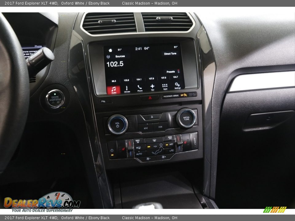 2017 Ford Explorer XLT 4WD Oxford White / Ebony Black Photo #9