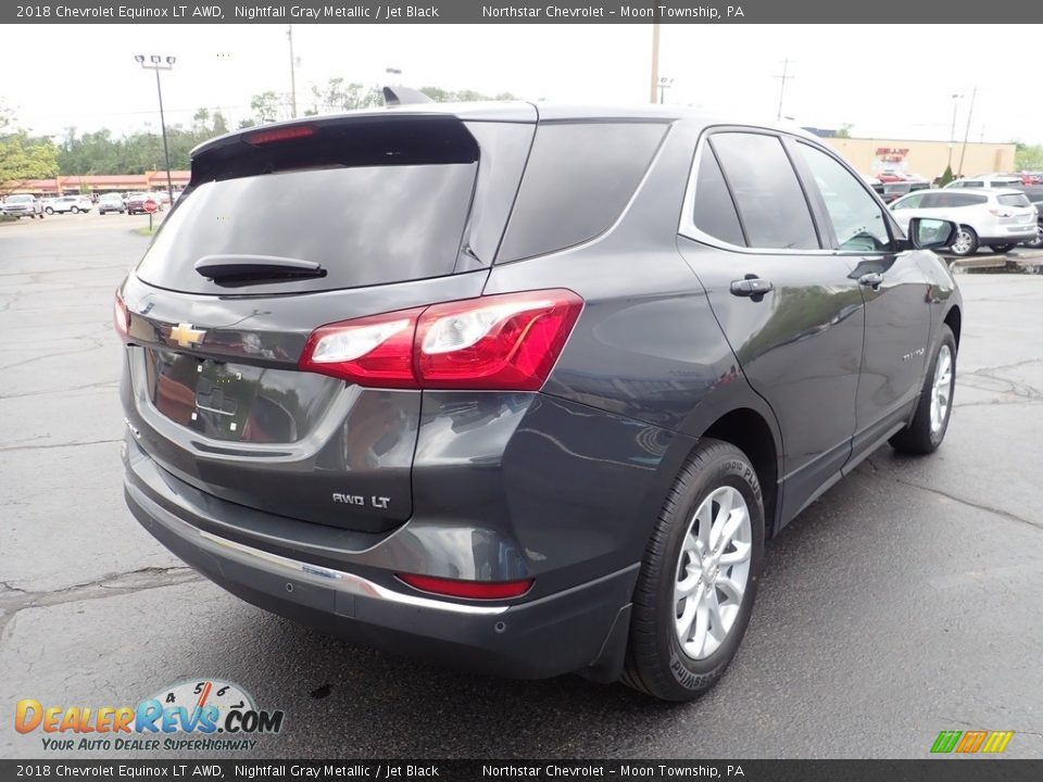 2018 Chevrolet Equinox LT AWD Nightfall Gray Metallic / Jet Black Photo #8