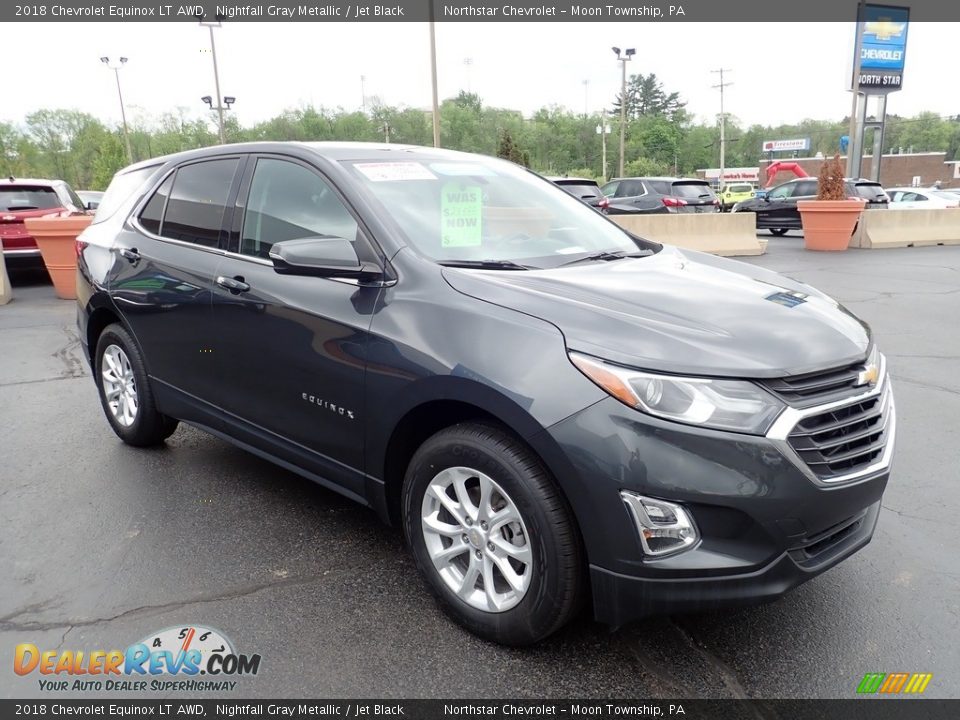 2018 Chevrolet Equinox LT AWD Nightfall Gray Metallic / Jet Black Photo #11