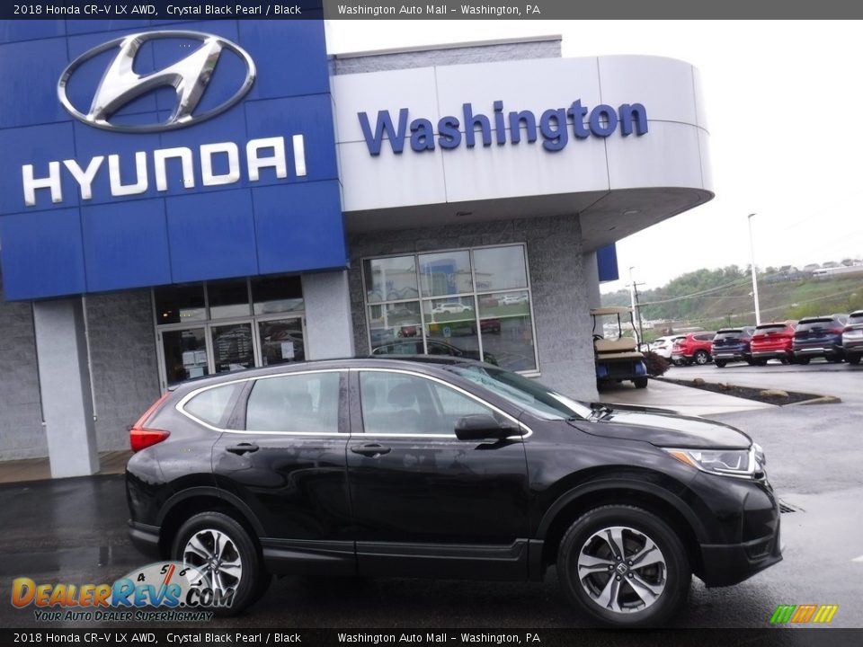 2018 Honda CR-V LX AWD Crystal Black Pearl / Black Photo #2