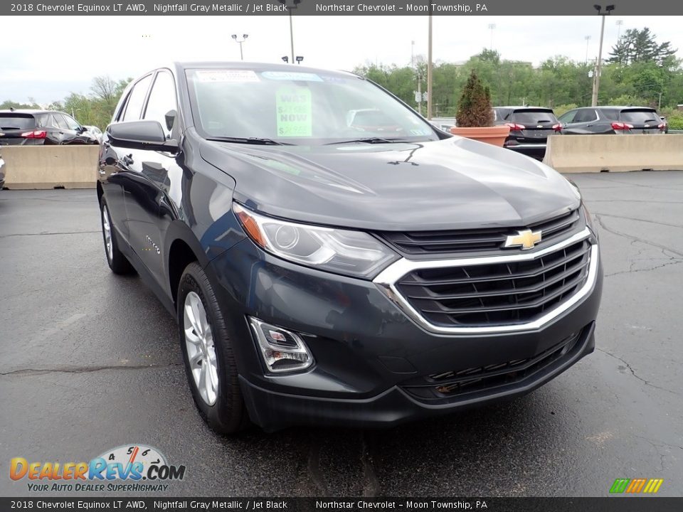 2018 Chevrolet Equinox LT AWD Nightfall Gray Metallic / Jet Black Photo #12