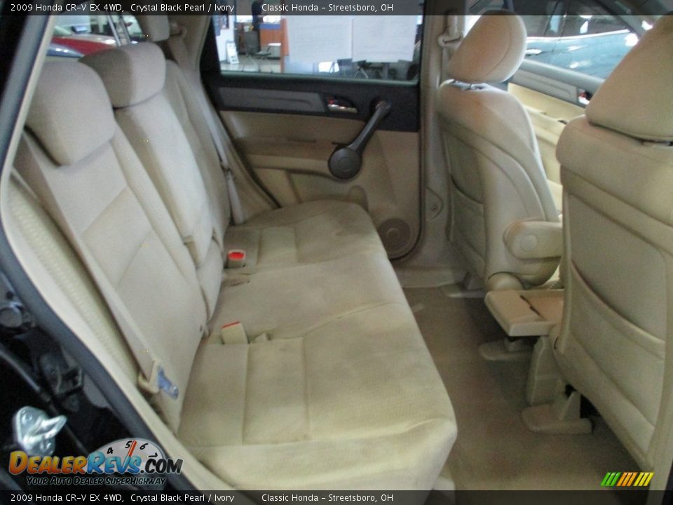 2009 Honda CR-V EX 4WD Crystal Black Pearl / Ivory Photo #20