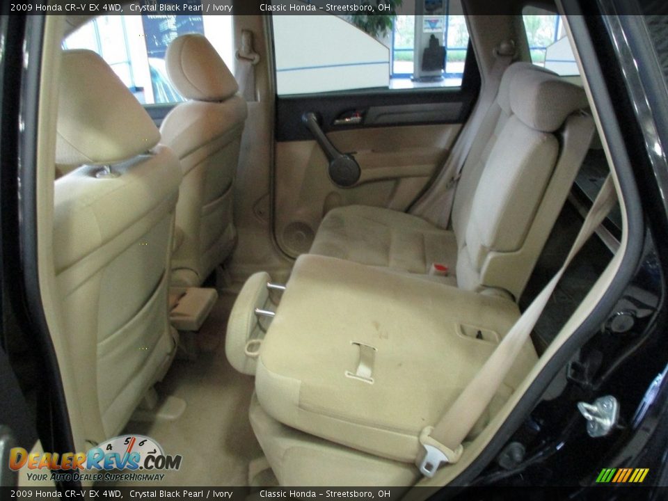 2009 Honda CR-V EX 4WD Crystal Black Pearl / Ivory Photo #26