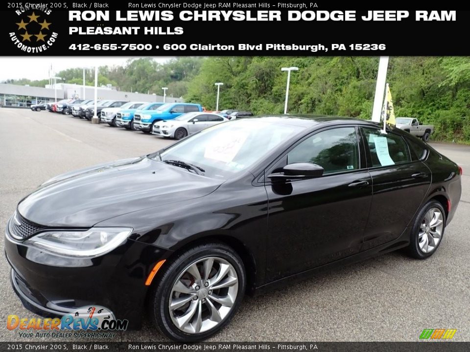 2015 Chrysler 200 S Black / Black Photo #1