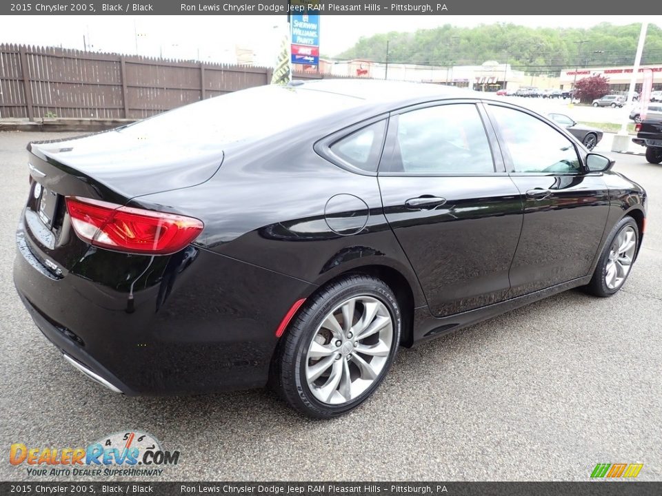 2015 Chrysler 200 S Black / Black Photo #6