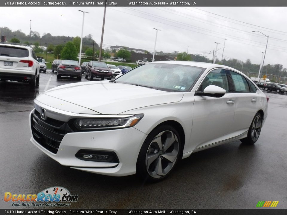 2019 Honda Accord Touring Sedan Platinum White Pearl / Gray Photo #6