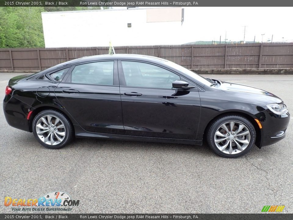 2015 Chrysler 200 S Black / Black Photo #7