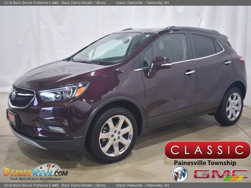 2018 Buick Encore Preferred II AWD Black Cherry Metallic / Ebony Photo #1