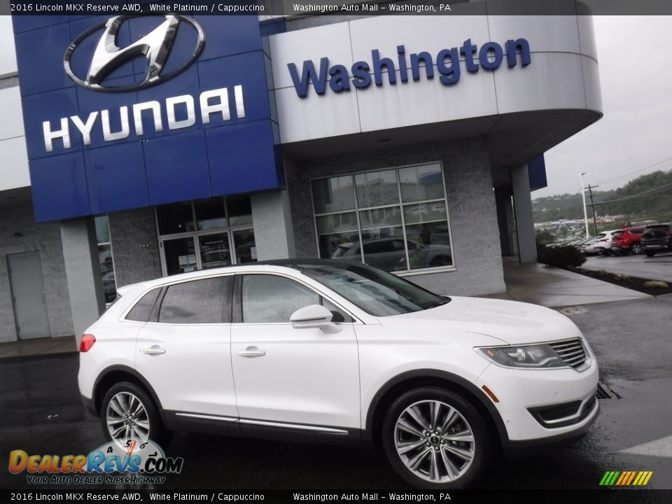 2016 Lincoln MKX Reserve AWD White Platinum / Cappuccino Photo #2