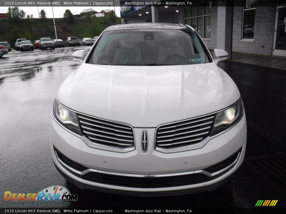 2016 Lincoln MKX Reserve AWD White Platinum / Cappuccino Photo #4