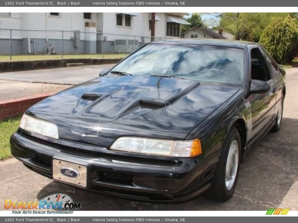 1992 Ford Thunderbird SC Black / Black Photo #1