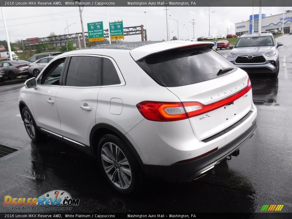 2016 Lincoln MKX Reserve AWD White Platinum / Cappuccino Photo #7