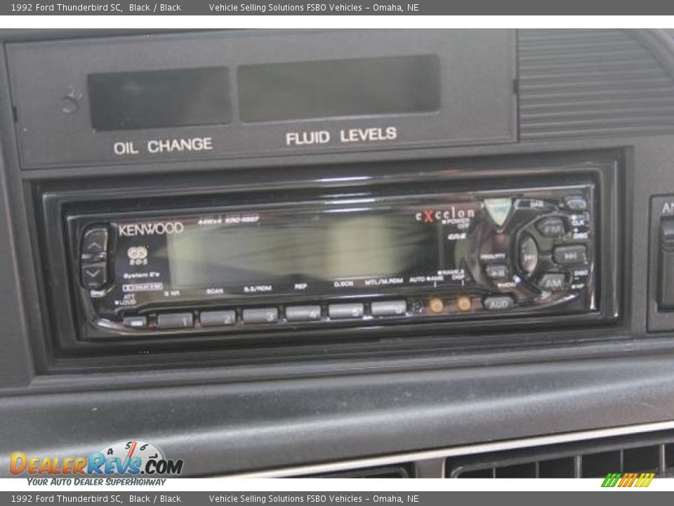 1992 Ford Thunderbird SC Black / Black Photo #4