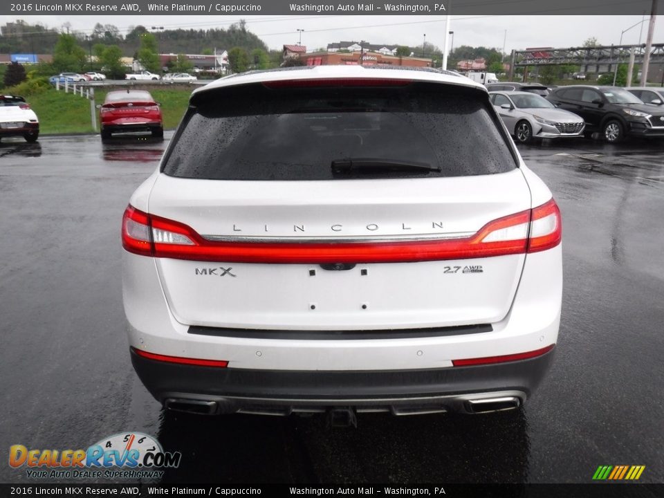 2016 Lincoln MKX Reserve AWD White Platinum / Cappuccino Photo #8