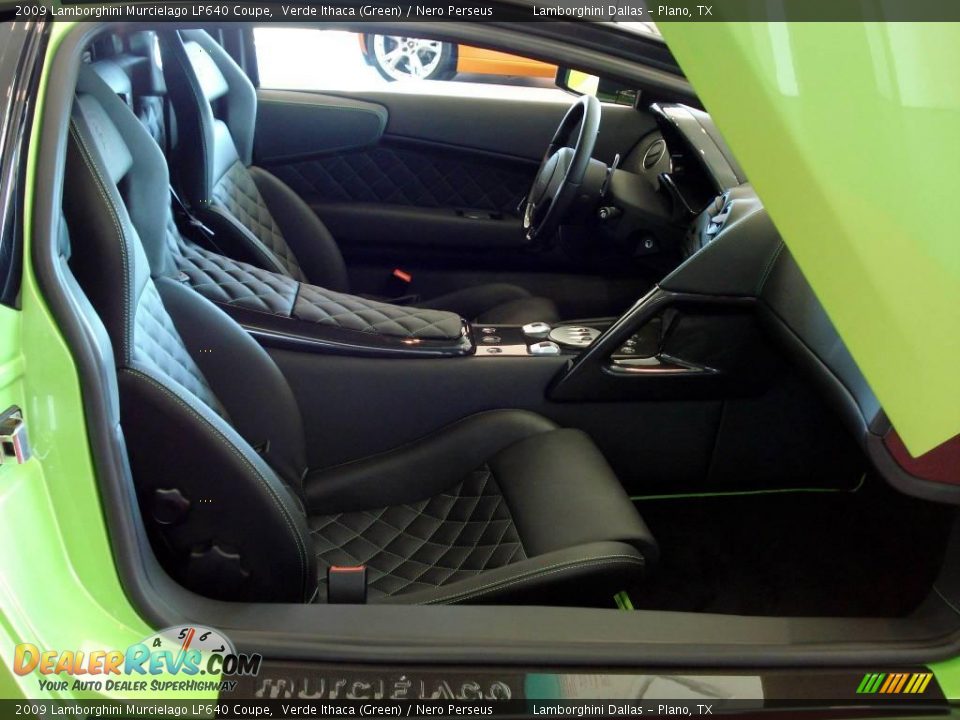 Nero Perseus Interior - 2009 Lamborghini Murcielago LP640 Coupe Photo #11