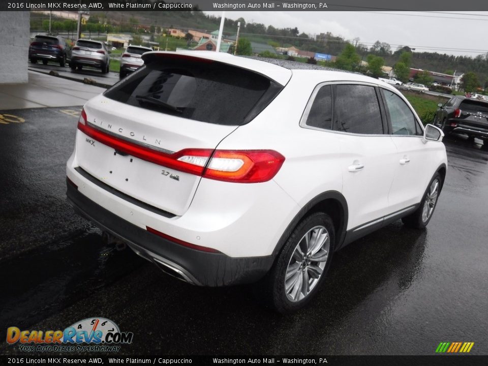 2016 Lincoln MKX Reserve AWD White Platinum / Cappuccino Photo #9