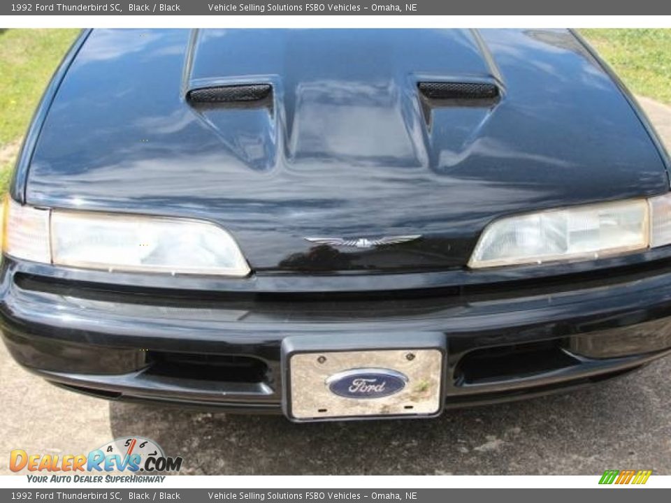 1992 Ford Thunderbird SC Black / Black Photo #6