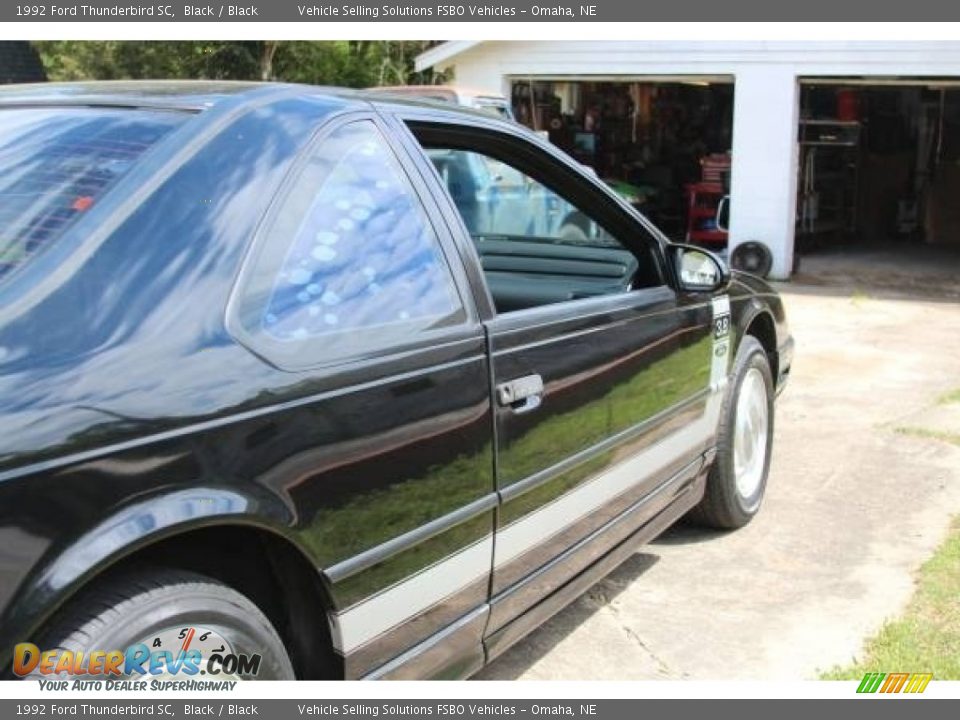 1992 Ford Thunderbird SC Black / Black Photo #7