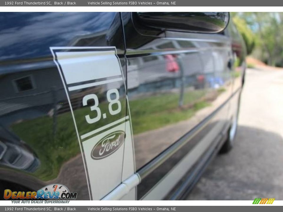 1992 Ford Thunderbird SC Black / Black Photo #8