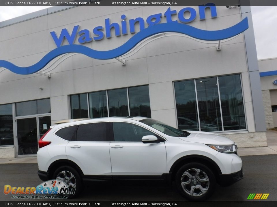 2019 Honda CR-V EX AWD Platinum White Pearl / Black Photo #2