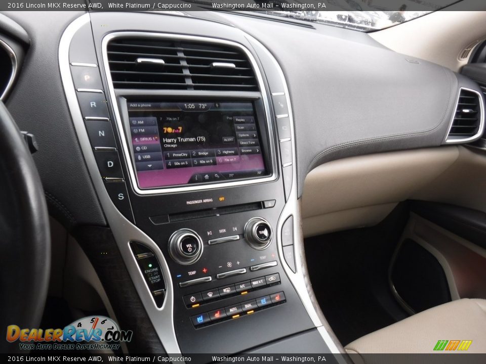 2016 Lincoln MKX Reserve AWD White Platinum / Cappuccino Photo #15