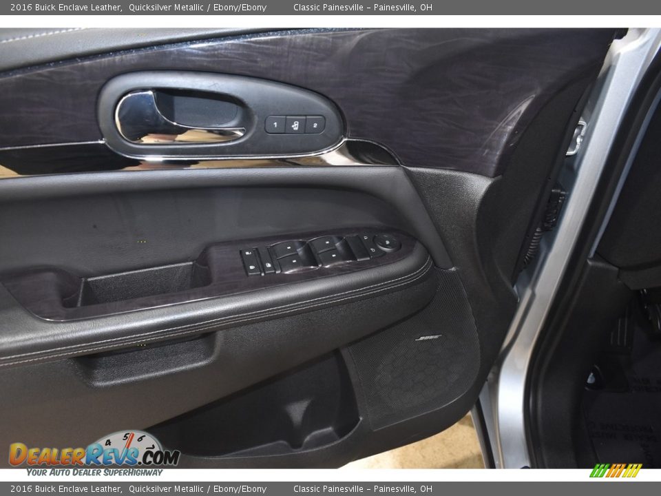 2016 Buick Enclave Leather Quicksilver Metallic / Ebony/Ebony Photo #12