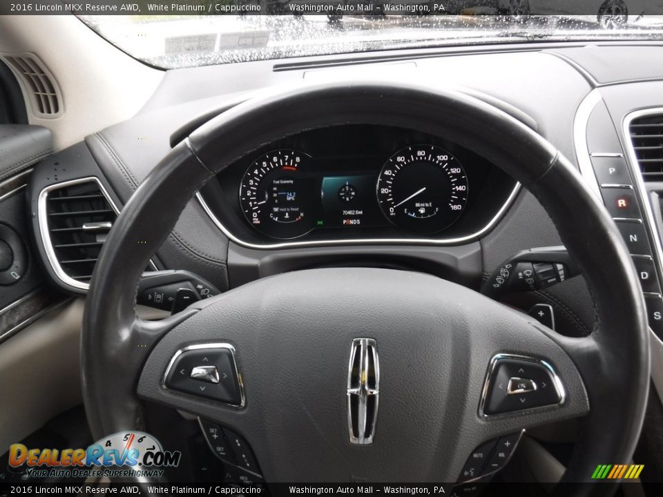 2016 Lincoln MKX Reserve AWD Steering Wheel Photo #21