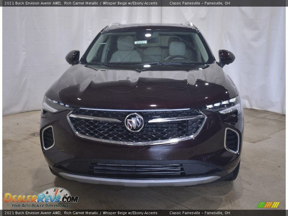 2021 Buick Envision Avenir AWD Rich Garnet Metallic / Whisper Beige w/Ebony Accents Photo #4