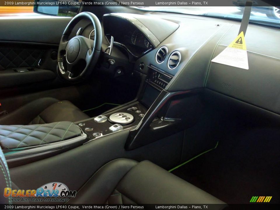 Nero Perseus Interior - 2009 Lamborghini Murcielago LP640 Coupe Photo #12