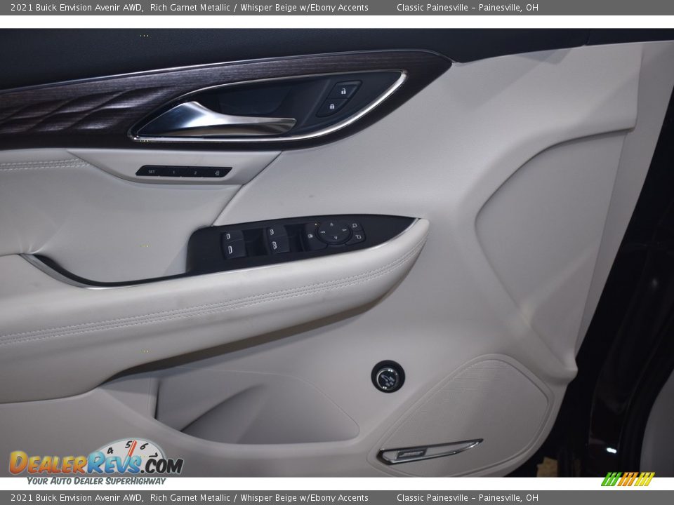 2021 Buick Envision Avenir AWD Rich Garnet Metallic / Whisper Beige w/Ebony Accents Photo #9