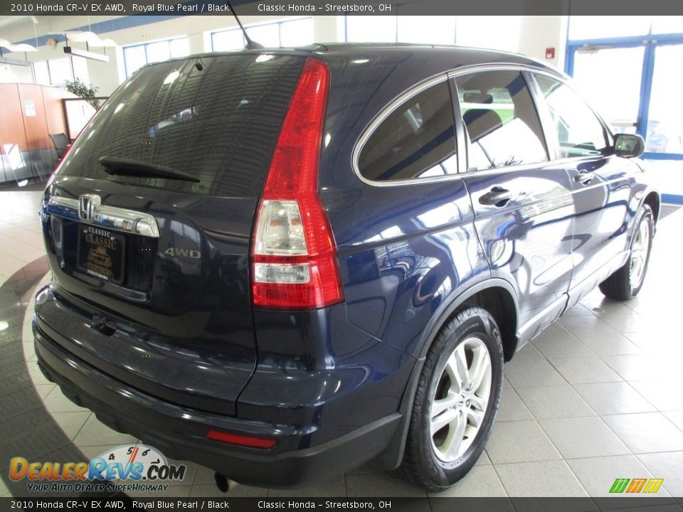 2010 Honda CR-V EX AWD Royal Blue Pearl / Black Photo #7