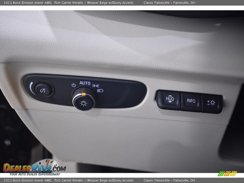 2021 Buick Envision Avenir AWD Rich Garnet Metallic / Whisper Beige w/Ebony Accents Photo #11