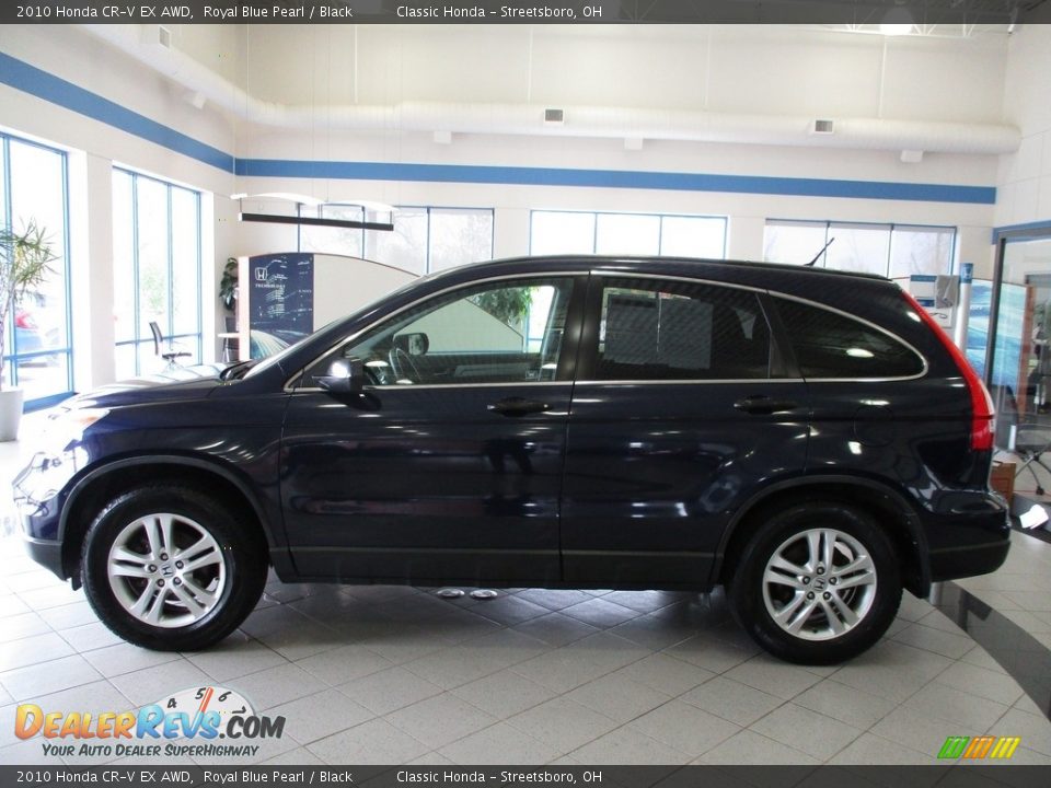 2010 Honda CR-V EX AWD Royal Blue Pearl / Black Photo #10