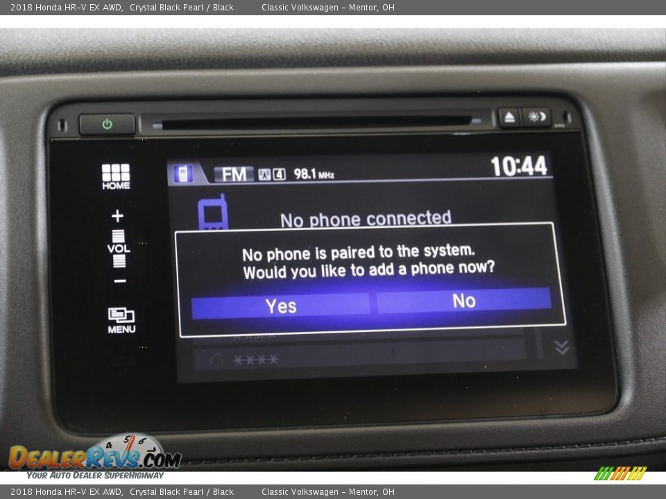 2018 Honda HR-V EX AWD Crystal Black Pearl / Black Photo #11