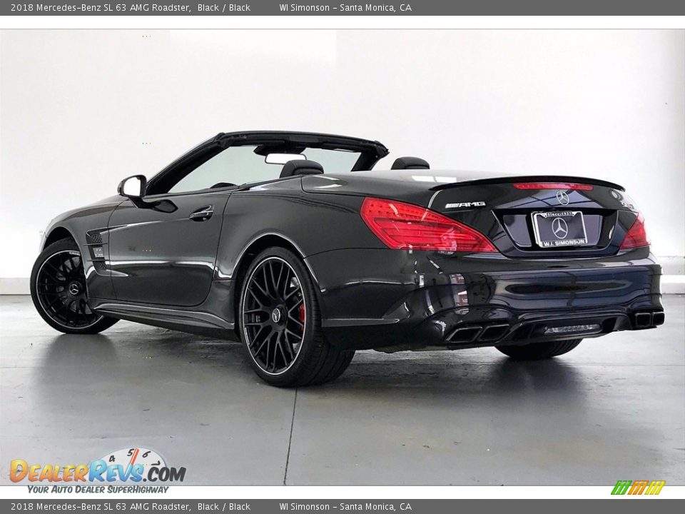 2018 Mercedes-Benz SL 63 AMG Roadster Black / Black Photo #10