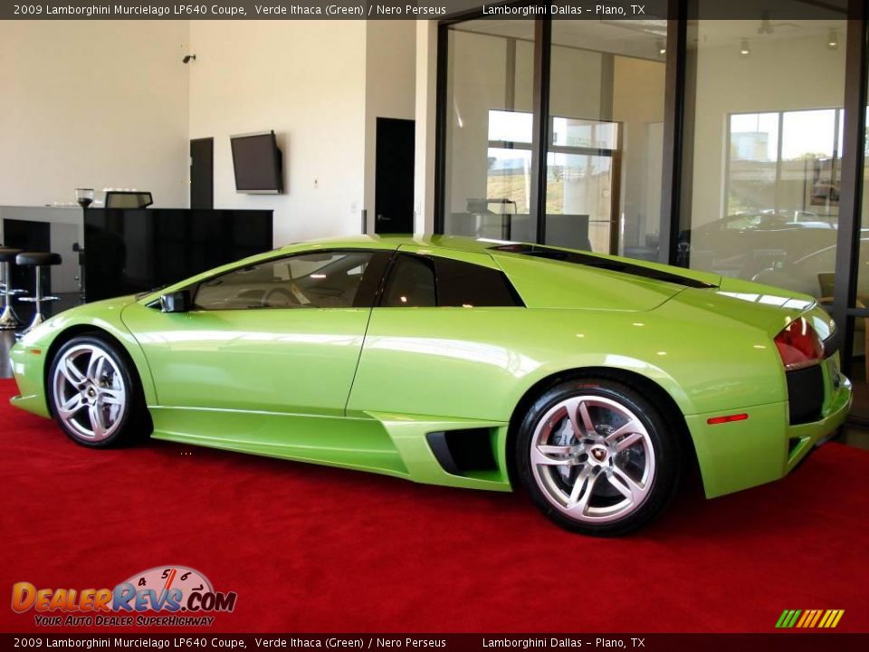 2009 Lamborghini Murcielago LP640 Coupe Verde Ithaca (Green) / Nero Perseus Photo #13