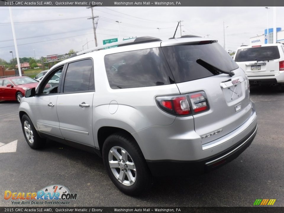 2015 GMC Acadia SLE AWD Quicksilver Metallic / Ebony Photo #7