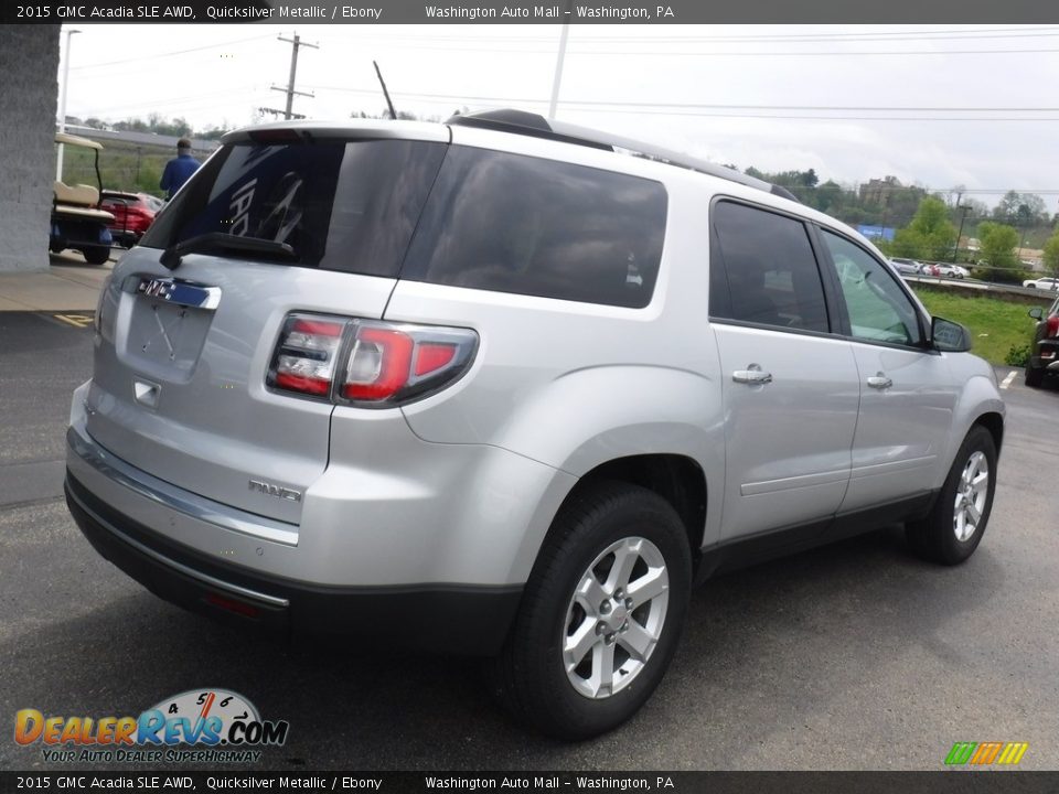 2015 GMC Acadia SLE AWD Quicksilver Metallic / Ebony Photo #9