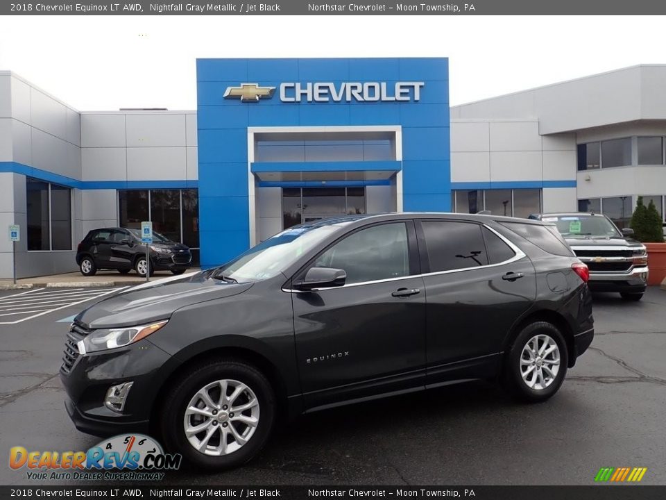 2018 Chevrolet Equinox LT AWD Nightfall Gray Metallic / Jet Black Photo #1